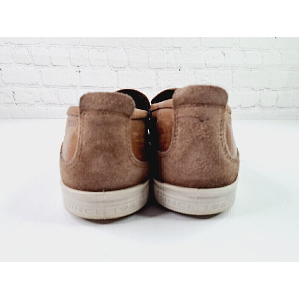 ECCO Slip On Loafers Brown Suede Leather Danish Design Sneakers Mens Size 12 - Picture 4 of 7